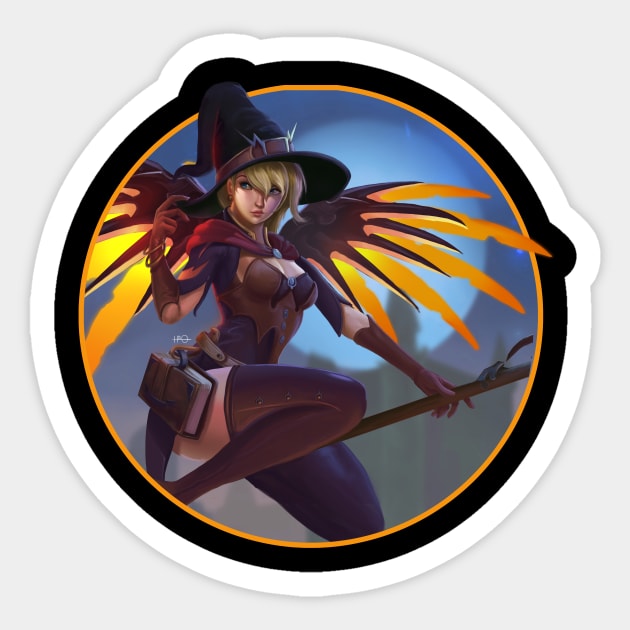 Mercy Witch Sticker by fallynchyld